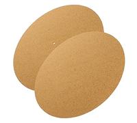 Vaguelly 2pcs Cork Record Player Mat Anti- Turntable Slipmat for Shock Absorption Compatible Vinyl Record Players and Sound Quality