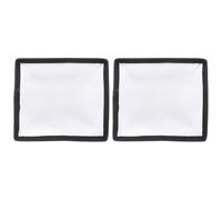 Vaguelly 2Pcs Diffuser for Strobe Light Fabric Square Foldable Light Transmission Cover for Studio Portrait Photography in Black