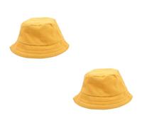 Vaguelly 2pcs Doll Bucket Hat Miniature Doll Hats Tiny Hats for Crafts DIY Mini Doll Hat Cute Doll Hat Mini Miniature Hat 1/12 Miniature Cap Hat Miniature Cute Hat Doll Cap Polyester