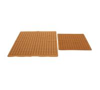Vaguelly 2pcs Double-sided Go Game Board Set Portable Pu Leather Chessboard for Boys and Girls 9x13 13x19 Lines Random Color for Family Game Night