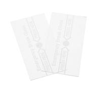 Vaguelly 2pcs Emergency Break Glass Switch Cover Clear Alarm Device for Fire Safety Quick Installation Highly Visible Markings for Response