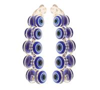 Vaguelly 2pcs Evil Eye Banana Hair Clips Strong Hold Non Slip Hair Claw for Women High Crown Clip Halloween Birthday Cosplay Accessories