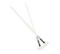 Vaguelly 2Pcs Fan Shaped Mascara Brushes with Angled Lash Wands for Lower Lash Line Makeup Durable Artificial Fiber Eyelash Tools for Precise Application and Clump Removal