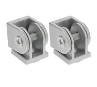 Vaguelly 2pcs Flexible Zinc Alloy Pivot Joint for Aluminum Profile Lightweight Pivot Hinge with Structure Easy Installation and Practical Use for Professional and Personal Applications