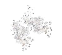 Vaguelly 2pcs Flower Bridal Hair Pins Wedding Hair Clips for Bride Decorative Jewelry Accessories for Women Bridesmaids Party Prom
