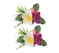 Vaguelly 2pcs Flower Hair Clips: Ancient Chinese Hairpins With Plumeria Design - Floral Hair Clips For Hanfu Wedding Photography And Vacation Hairstyles