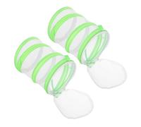Vaguelly 2pcs Foldable Butterfly Habitat Cage with Handle Portable Critter Keeper for Outdoor Activities Educational Insect Observation Box and Mesh Butterfly Net for Group Science Projects
