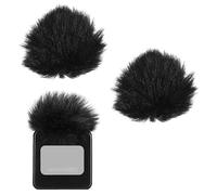 Vaguelly 2pcs Furry Microphone Wind Muff Covers for Noise Reduction Easy Installation Microphone Protector for Interviews and Recordings