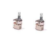 Vaguelly 2pcs Guitar Potentiometer Knobs Bk Shaft Pot Volume Tone Pots for Guitar Bass Coarse Knurled Shaft