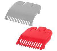 Vaguelly 2pcs Hair Clipper Attachments Replacement Guide Combs for Uniform Haircuts and Accurate Length Control, Practical Plastic Clipper Guards for Home and Salons