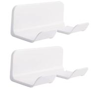 Vaguelly 2pcs Hair Dryer Rack Wall Mounted Blow Dryer Holder Bathroom Storage Organizer for Bedroom Makeup Barbershop