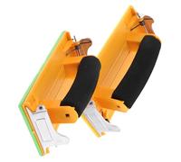 Vaguelly 2pcs Handheld Sandpaper Holder with Ergonomic Grip Anti-Skid Pad Sanding Frame for Polishing Grinding Suitable for Various Sandpapers Home Use Random Color