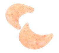 Vaguelly 2pcs Handmade Himalayan Salt Soap Bar Moon Shape - Exfoliating Natural Coarse Salt Body Cleansers for Spa Massage and Skin Care Relaxation