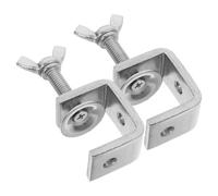 Vaguelly 2pcs Heavy-Duty Woodworking Clamp C Clamps Stainless Steel Strong Clamping Force Easy to Use Mini for Woodwork Projects