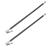 Vaguelly 2pcs Inflatable Pump Extension Hose Tube Adapter Pump Extension Hose Tight Seal Lock-on Air Chuck Portable Pu Zinc Alloy for Heavy Vehicles Scooter Construction Portable Tire