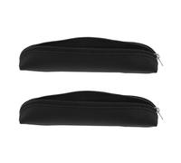 Vaguelly 2pcs Insulin Pen Protector Pu Carrying Bags with Innovative Book Strap Lightweight Design for Daily Use and Management Compact Black Pouches for Pens
