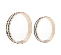 Vaguelly 2pcs Kids Orff Music Instruments Ocean Wave Drums Hand Percussion Set 8-inch 10-inch for Children Educational Musical Toys Toddlers Drum