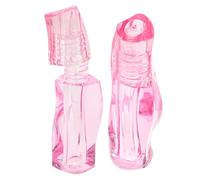 Vaguelly 2pcs Lip Gloss Tube Lip Gloss Empty Tube 3ml Pink Petg Refillable Twist Shape Container for DIY Makeup Collection