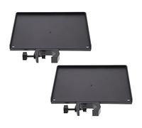 Vaguelly 2pcs Live Sound Card Tray Microphone Stand Abs Rack Black for Podcasting and Live Streaming Includes Microphone Bracket and Support for Desk Shelf Placement