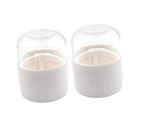 Vaguelly 2pcs Makeup Egg Cases Holder Puff Applicator Holder Travel Easy-close Storage