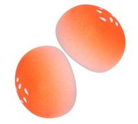 Vaguelly 2pcs Makeup Sponge Unique Bun Shape Non Absorbent Facial Sponges for Foundation Dual Use Wet Dry Cosmetic Puff for Sensitive Skin