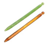 Vaguelly 2pcs Manual Acupressure Pen Massage Tool for Deep Tissue Targeting Pressure Points Portable Resin Reflexology Body Point Probe Pen for Home and Traveling Relaxation