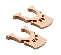 Vaguelly 2pcs Maple Cello Bridge 4/4 Fitted Accessories for Use Cello Parts Beige