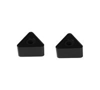 Vaguelly 2pcs Mic Microphone Interview Logo Flag Triangular Station for Hole for Microphone Stand
