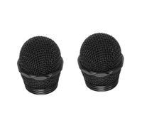 Vaguelly 2pcs Microphone Cover Mesh Head Replacement Part Metal Grille for Mic Accessory Podcast Supplies