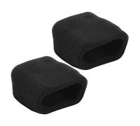 Vaguelly 2pcs Microphone Foam Covers Black Square Sponge Wind Screens 10mm Thick Noise Reduction Universal Compatibility for Streaming and Recording