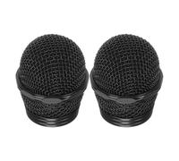 Vaguelly 2pcs Microphone Grille Replacement: Metal Microphone Grill Replacement Ball Head Mesh - Anti-Splash Design Mic Grille for KTV and Studio Use