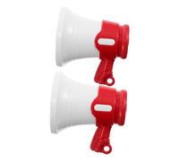 Vaguelly 2pcs Mini Megaphone Keychain Handheld Loud Speaker with Clear Sound for DIY Projects Team Activities Birthday Graduation Celebrations Portable Horns