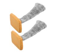 Vaguelly 2pcs Miniature Resin Tornado Ornament Landscape Table Model Realistic Weather Phenomenon for Collectors