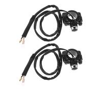 Vaguelly 2pcs Motorcycle Headlight Switch Waterproof Handlebar Kill Switch Handlebar Mount Push Button for Enhanced Safety for All Bikes