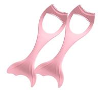 Vaguelly 2Pcs Multi-function Silicone Eye Makeup Tool Portable Eyeliner Use Curved Shape Makeup Aid and Lightweight for Precise Eye Cosmetics Application