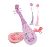 Vaguelly 2pcs Musical Instruments Chinese Pipa Lute Model for Early Music Education Easy to Play Miniature Lute Ornaments for Interaction and Family Bonding