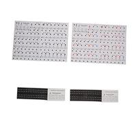 Vaguelly 2pcs Piano Keyboard Decals Letters Stickers for Beginners Easy to Apply and Remove Suitable for Key Digital Pianos and Keyboards