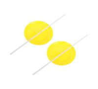 Vaguelly 2pcs Plastic Juggling Plates Set with Sticks Lightweight Stable Spinning Discs for Circus Skills Stage Performance Party Favors and Game