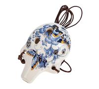 Vaguelly 2pcs Portable Ceramic Ocarina for Mini Musical Instrument Wind Toy for Practice and Decoration Alto Ocarina Design