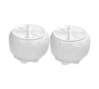 Vaguelly 2pcs Portable Mini Washing Machine Suction Cup, Automatic Laundry Washer for Travel, Dormitory, Rv Use, Compact Turbine Design for Underwear and Small Clothes