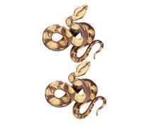 Vaguelly 2pcs Realistic Fake Snake for PVC Educational Animal Models Interactive Learning Science Wild Reptile Figurines for Party Decorations and Pranks
