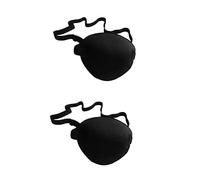 Vaguelly 2pcs Realistic Pirate Eyepatch for Lazy Eye Patch Cooling Eye Mask for Dark Circles