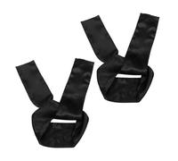 Vaguelly 2pcs Satin Wig Grip Bands Wide Non-slip Hair Wrap Headbands for Women Comfortable Black Hair Accessories for Indoor Outdoor Use