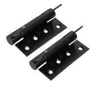 Vaguelly 2Pcs Self-Closing Hydraulic Door Hinges with Concealed Soft Close Function Aluminum Alloy Small Door Closer Hinges for Interior Garage and Shower Use