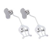 Vaguelly 2pcs Silver Iron Trombone Music Sheet Holders, Wear-resistant and Lightweight Music Note Clips for Securely Holding Scores, for Marching Band Practice