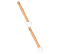 Vaguelly 2pcs Singing Bowl Mallet Wooden Handle and Rubber Head for Yoga Mindfulness and Percussion Instrument Use Sound Bowl Mallet for Tibetan and Buddhist Practices