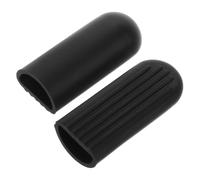 Vaguelly 2Pcs Slip Silicone Electric Scooter Foot Support Covers Kickstand Protection Sleeves for Secure Parking and Extended Kickstand Longevity Black