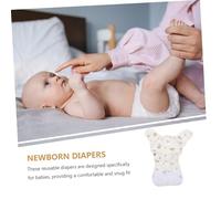 Vaguelly 2pcs Soft Cotton Cloth Diapers for Newborns Reusable Washable Diaper Pants Skin-Friendly Underwear Clothing Accessories