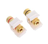 Vaguelly 2pcs Speaker Connectors Plugs Banana Plugs for Audio Speaker Wire Screw Type Banana Connectors