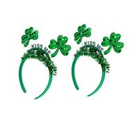 Vaguelly 2Pcs St Patrick's Day Headbands Hair Hoops Festival Party Headdress Comfortable and Stylish Accessories for Adults for St Paddy's Day Celebrations